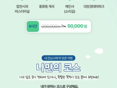 2026년 합천관광택시[타고(TAGO…